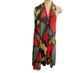 Lior Paris Open Front Retro Lagenlook Vest Cardigan Size S/M